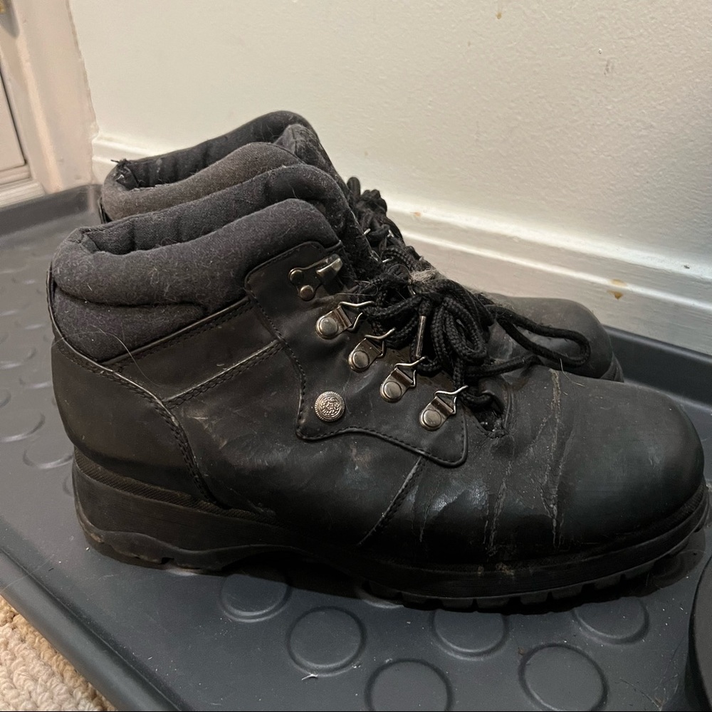 Boston Accent - Women’s (Sz 9) Weatherproof Steel Toe Black Boots